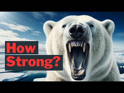 How Strong is a Polar Bear? | Size, Weight, Bit Force and Adaptation. #polarbear #arctic