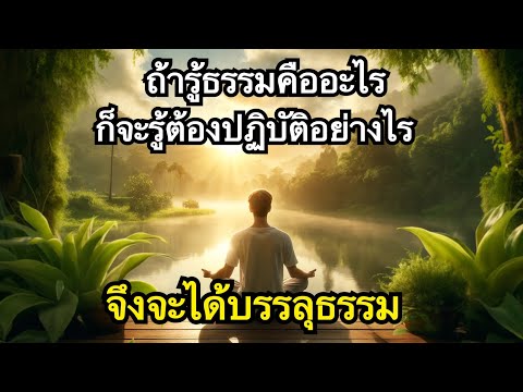 ปฏิบัติธรรมคืออะไร? บรรลุธรรมเป็นอย่างไร? ปฏิบัติอย่างไรจึงบรรลุธรรม? คลิปนี้มีคำตอบ!!