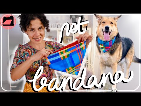 Sew a bandana for your pet!