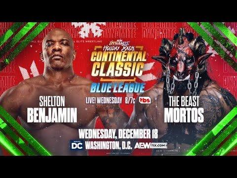 AEW Dynamite The Beast Mortos vs Shelton Benjamin Continental Classic (SIM)