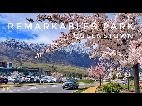 Queenstown Remarkables Park Town Centre Walk 4K | Spring 2024 |South Island New Zealand Walking Tour