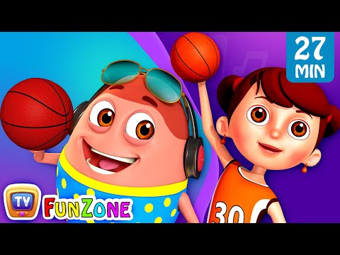 Learn Colors with Basketball + More ChuChu TV Funzone Games For Kids