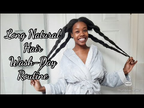 My Long Natural Hair Wash-Day Routine- 4a/b- Low Porosity