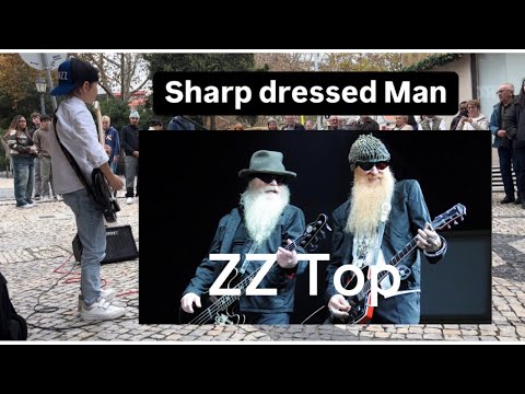 ZZ Top - Sharp Dressed Man #rock #zztop #8yearsold #leonardopatrick #livemusic #busking #sound #fyp