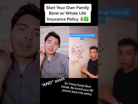 Start Your Own Family Bank w/ Whole Life Policy 💰✅ #invest #insurance