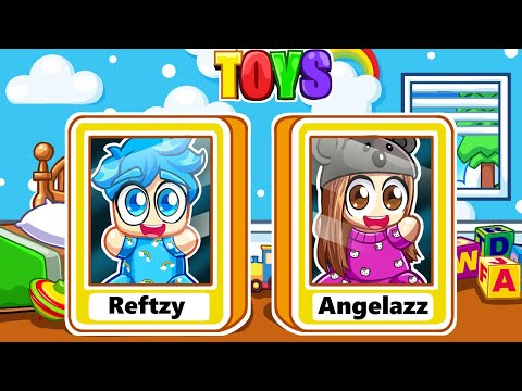 ANGEL and REFTZY Turn into TOYS in ROBLOX!