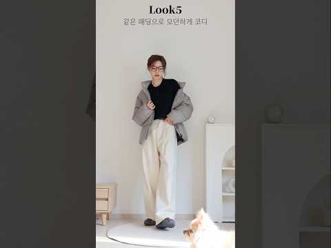 패딩 돌려입는 겨울코디 5가지☃️5 winter outfits [광고]