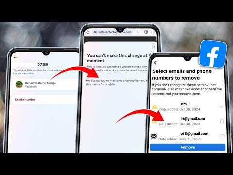 How to remove Phone Number from Facebook You can't make this change at the Moment 2024