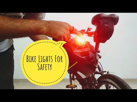 Bike lights for Safety|Cycling Series|Btwin rear cycle light