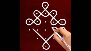 Very Easy Daily Rangoli Designs | Latest Beautiful Muggulu | Apartment Kolam | RangRangoli designs