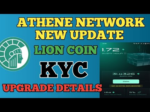 Athene Mining App KYC New Update || Lion Coin Upgrade  Account Completed Details #athena #airdrop