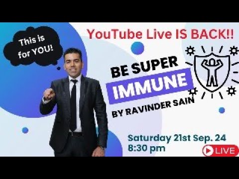 How to be Super immune Seminar with Healthy Lifestyle Changes alone. #ravindersain