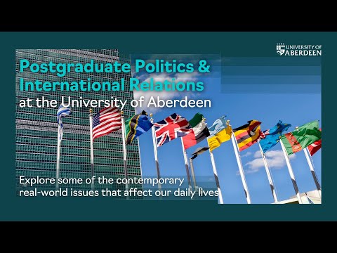 Postgraduate Politics & International Relations at Aberdeen