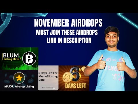 November airdrops | Crypto airdrop