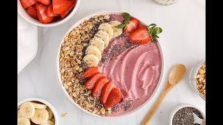 Strawberry Banana Smoothie Bowl