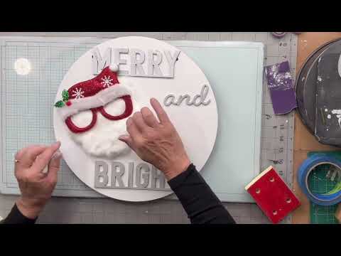 Fun Merry and Bright DIY Round Sign