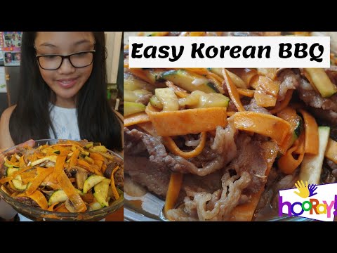 How to: Easy Healthy Korean BBQ Recipe / Cook Korean BBQ at home #cookwithme #kidvoiceover