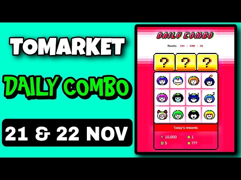 🍅Tomarket Airdrop Combo 21 November | Tomarket Daily Combo Today | Tomarket Combo Cards Today