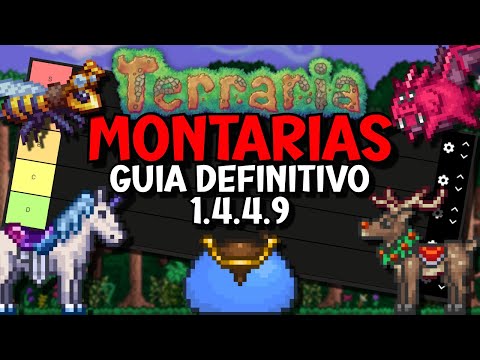 GUIA DE MONTARIAS DEFINITIVO DO TERRARIA 1.4.4.9!