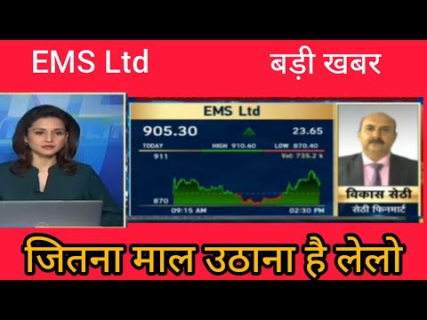 EMS Lts share Latest News, EMS Ltd share Target, Ems share chart analysis, Ems Ltd share today News