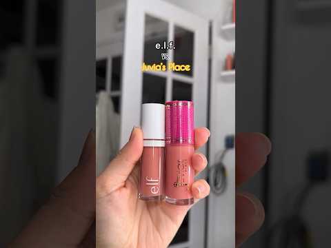 Comparing the NEW #elf Camo Liquid Blush to #juviasplace Liquid Blush #comparison #swatches #shorts