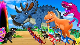 "Triceratops," Dinosaurs Tyrannosaurus fishing! Stegosaurus, Ankylosaurus a Paleontologist JURASSIC!