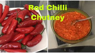 How to make Red chilli Chutney