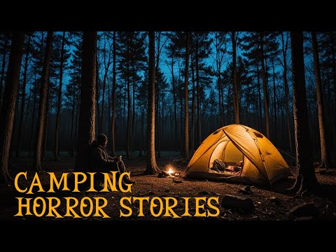 7  Scary Camping In The Woods Horror Stories | With Rain Sounds | True Scary Stories