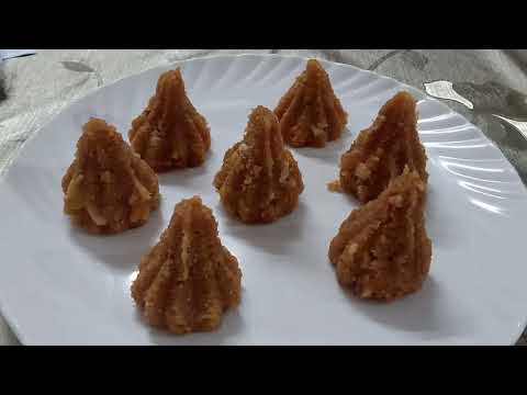 Coconut jaggery modak (ganesh charutdhi special) recipe @in hindi