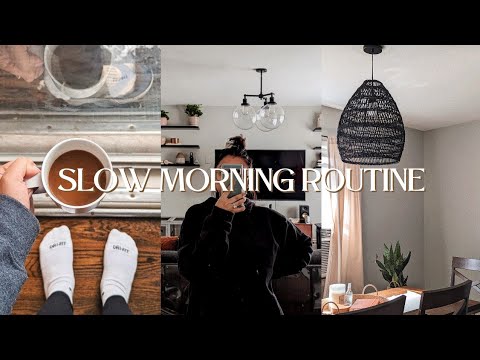 SLOW MORNING VLOG ☀️ | cozy + productive morning routine (books, health update, and more)