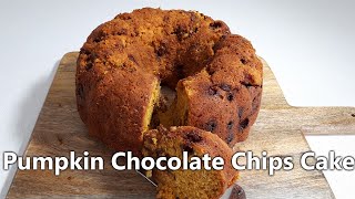 Easy Pumpkin Chocolate Chips Cake Recipe