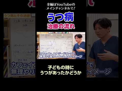 [4]うつ病の治療の流れ／子どもの時にうつがあったかどうか