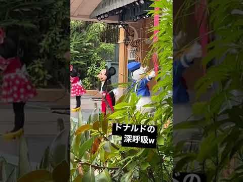 ドナルドの深呼吸がかわいい 東京ディズニーランド