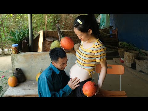 FULL VIDEO 98 DAYS Take care of your pregnant wife. Harvest fruit go to market sell | Mai Nha Tranh