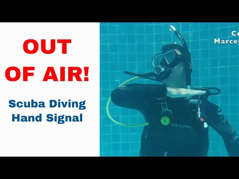 Out Of Air Sign - Scuba Diving Hand Signal