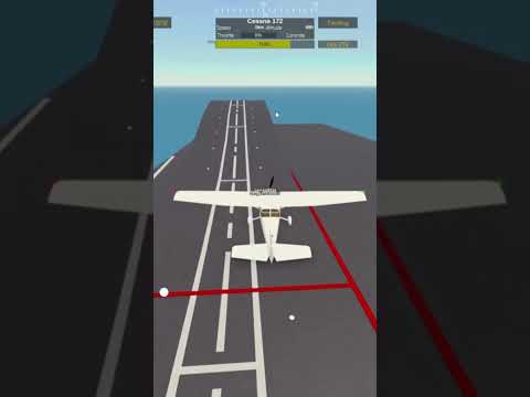 Landing Different Planes On Aircraft Carrier In Roblox #roblox