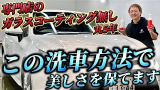 【水シミ・洗車キズをつけない】洗車のプロが実践する間違いない手洗い洗車をお教えします【カローラツーリング】