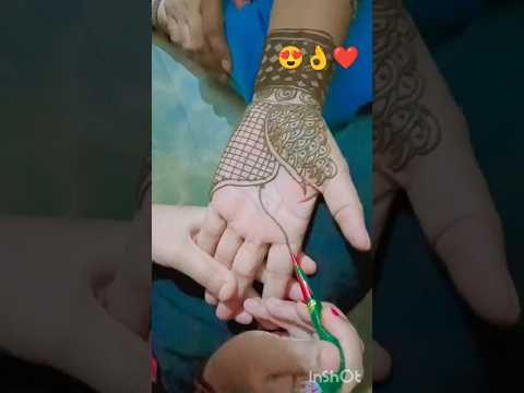 Easy mehndi design 😍😍👌#youtubeshorts #youtube #mehndidesign #krwachauthmehndi #subscribe👍 #support 🙏