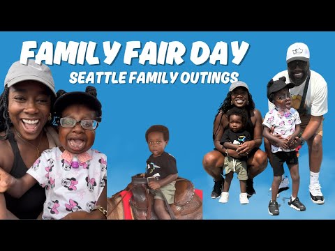 FAMILY FAIR DAY| SEATTLE FAMILY OUTINGS VLOG| PUYALLUP FAIR