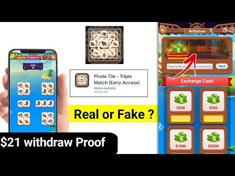 Pirate Tile App Withdrawal | Pirate Tile App Real or Fake | Pirate Tile App se paise kaise nikaalen