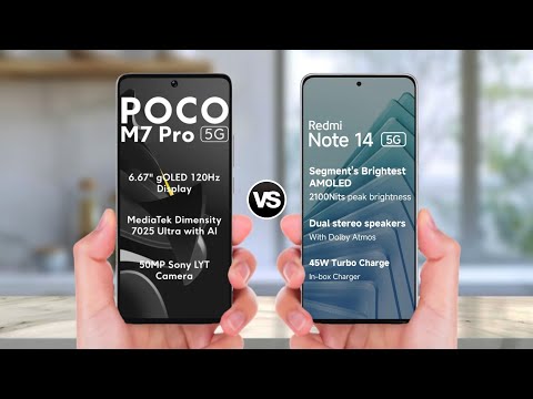 POCO M7 Pro 5G Vs Redmi Note 14 5G