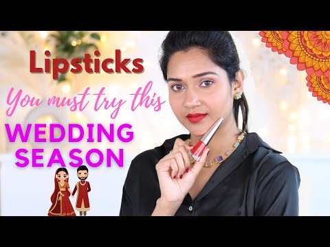 Lipsticks for this WEDDING Season| Brown, Orange, Plum and Red Shades | Femirelle