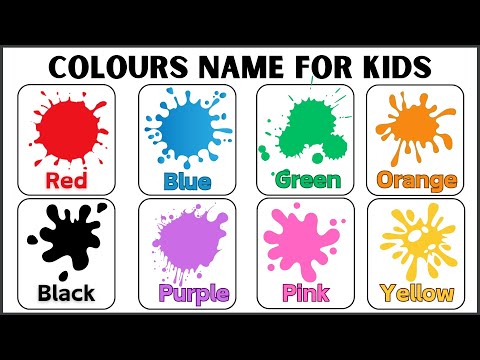 Colours Names in English For Kids | Colors name | Common English Vocabulary | Learn Colours name