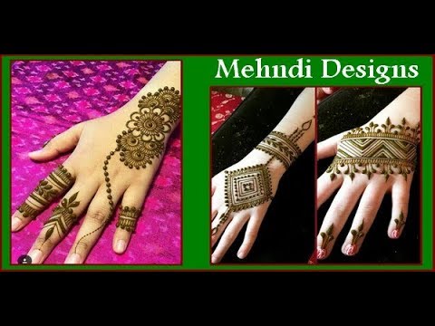 Latest Party Mehndi Designs for Girls 2018