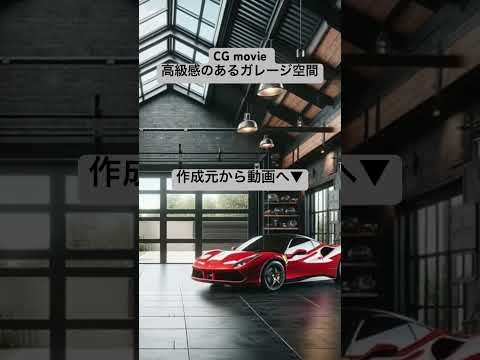 高級感のあるガレージ空間#automobile #architecture #luxury #interiordesign #design #3d #インテリア #ガレージ #ai #cg