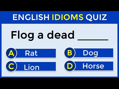 English Idioms Quiz | CAN YOU SCORE 30/30? | 96% CANNOT! #challenge 64