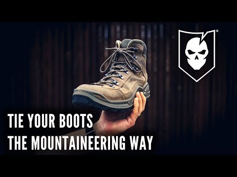 Tie Your Boots the Mountaineering Way