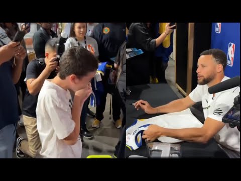 Steph Curry NOTICED young fan & HAD him in TEARS meeting him for first time! Just shocked!