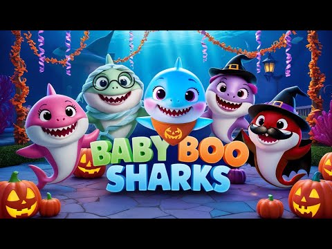 Baby Boo Shark  | 🦈 Baby Shark Halloween Song  |  🎃 Cutest Animated Halloween Song