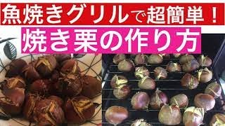 【魚焼きグリル】を使って超簡単！！焼き栗の作り方